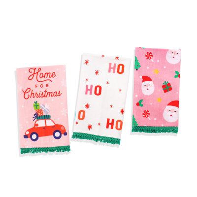 Home for Christmas Holiday Kitchen Towel Set
