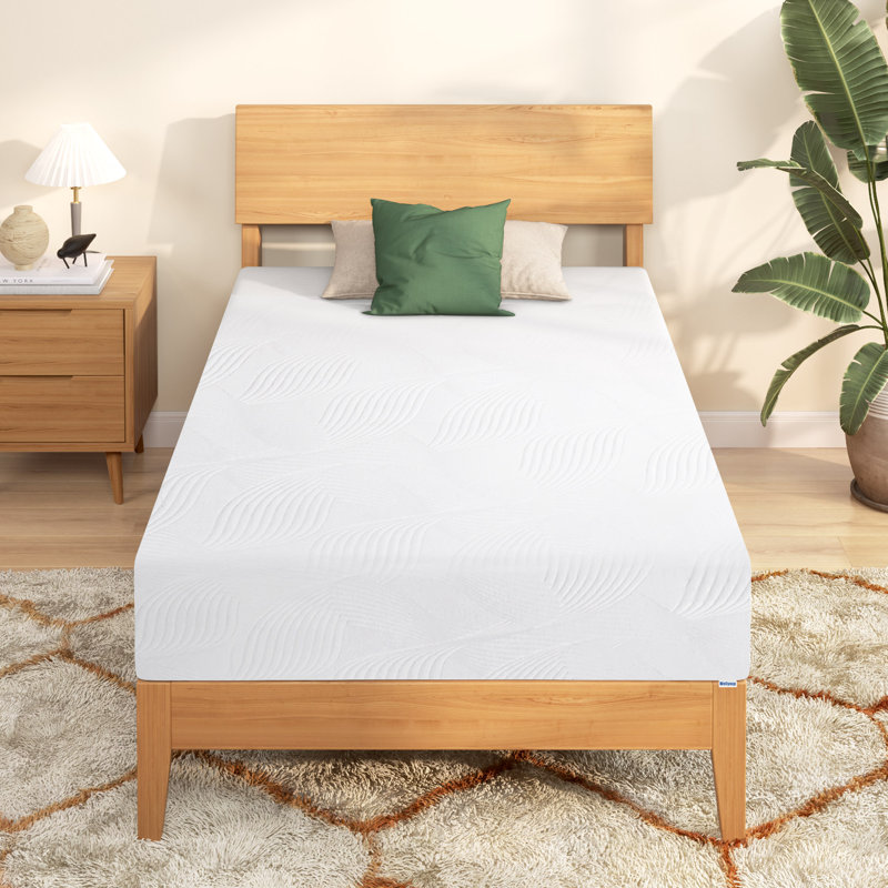 Gel Memory Foam Mattress with Removable Cover, Medium Firm, CertiPUR-US Certified, Mattress in a Box, 12", Twin