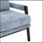 Mid-Century Modern Chenille Upholstered Accent Armchair-1436643699