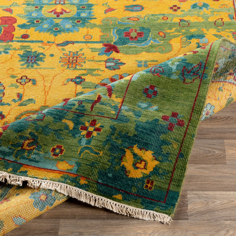 Bally Wool Oriental Area Rug, Rectangle 2' x 3'