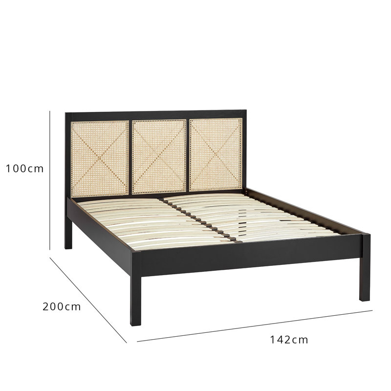 Amirrah Bed Frame, Double (4'6), Black