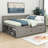 Nadiv Wooden Daybed with 4 Drawers-589121439-589121440
