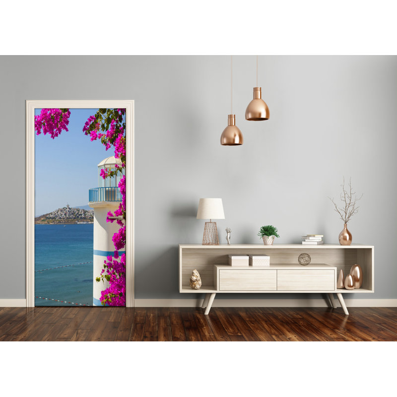 Lighthouse Door Decal, 205cm H x 95cm W