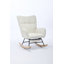 Chaise berçante moderne, fauteuil oscillant rembourré-12685868