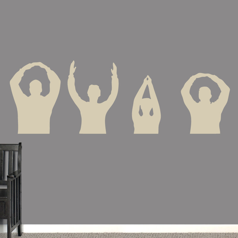 Adhésif décoratif «Ohio People», Beige clair
