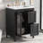 24 Inch Bathroom Vanity with Sink, Solid Wood and MDF,and Ample Storage