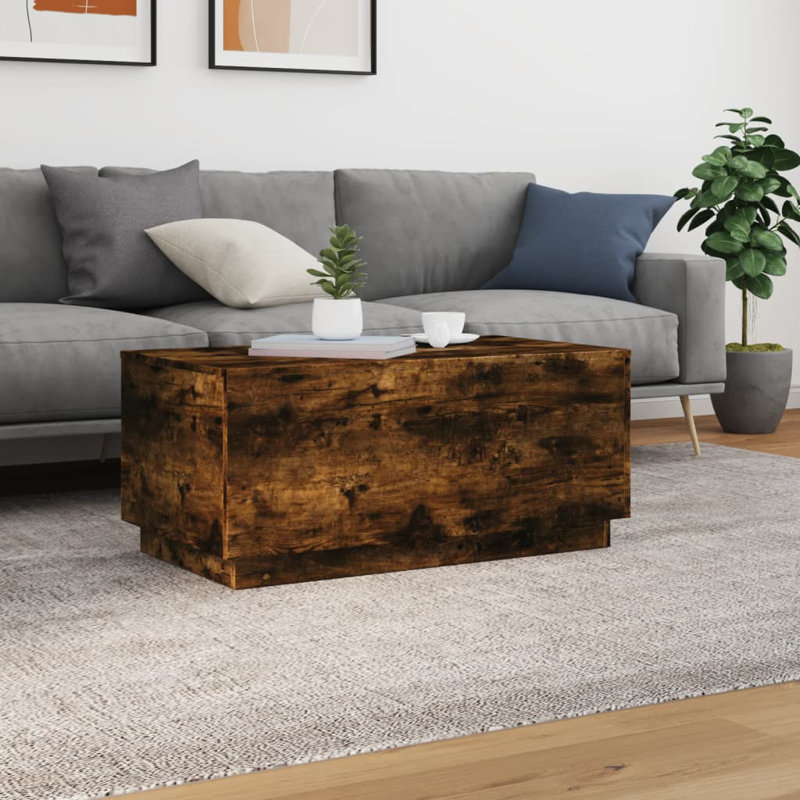 Caolain Block Coffee Table, Smoked Oak