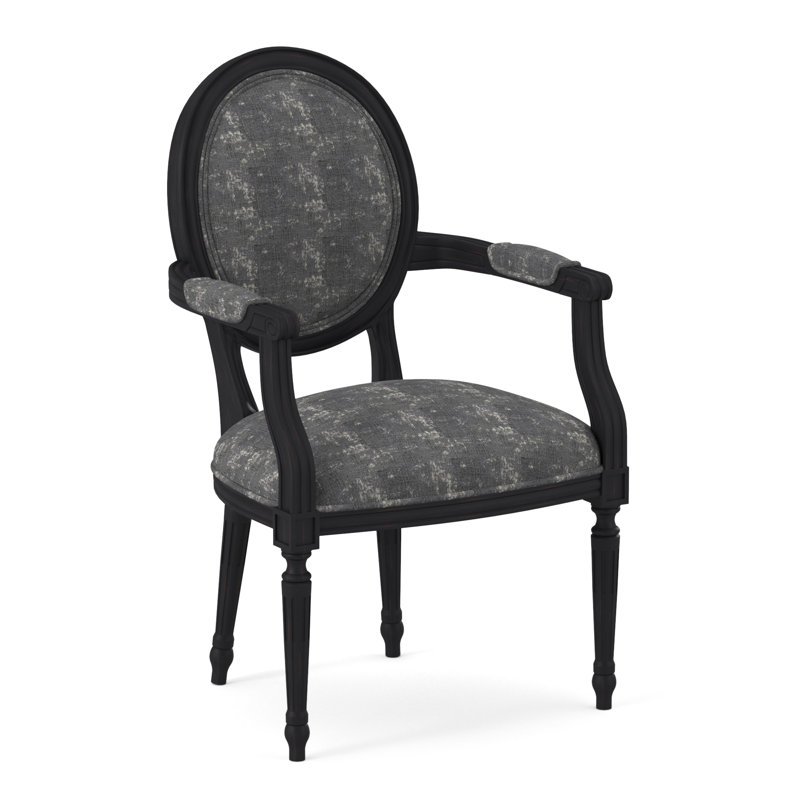 Dauphin Arm Chair, Vintage Ebony, Venice Ivory