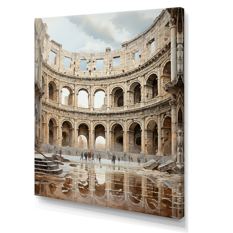 «Italian Colosseum Memory II», reproduction sur toile, Toile tendue, H 32 po x l 24 po x P 1 po