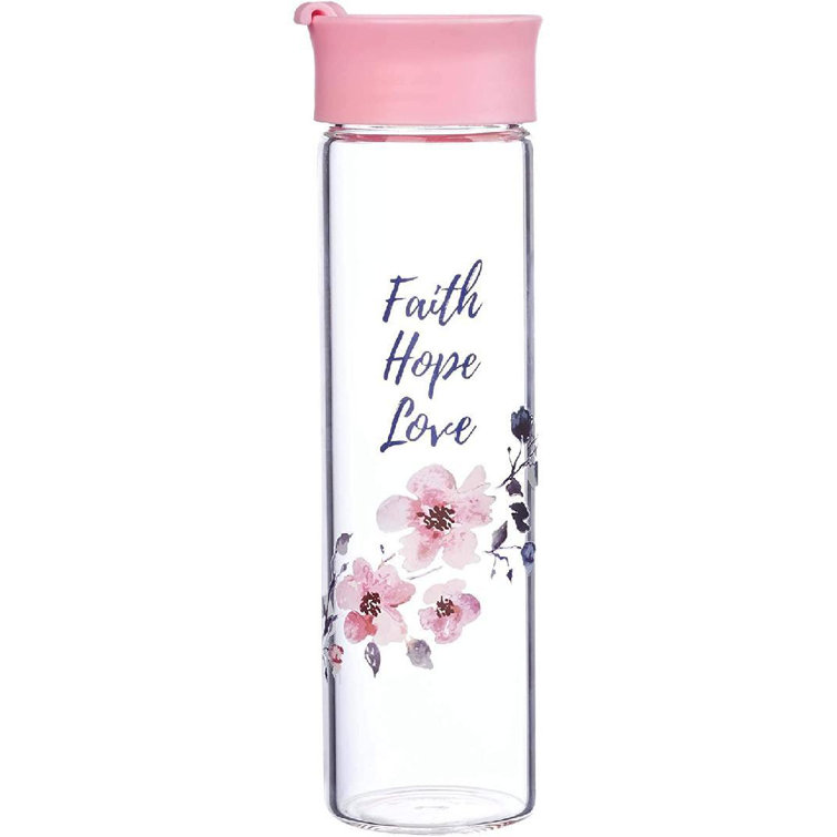 Orchids Aquae Glass Wide Mouth Water Bottle