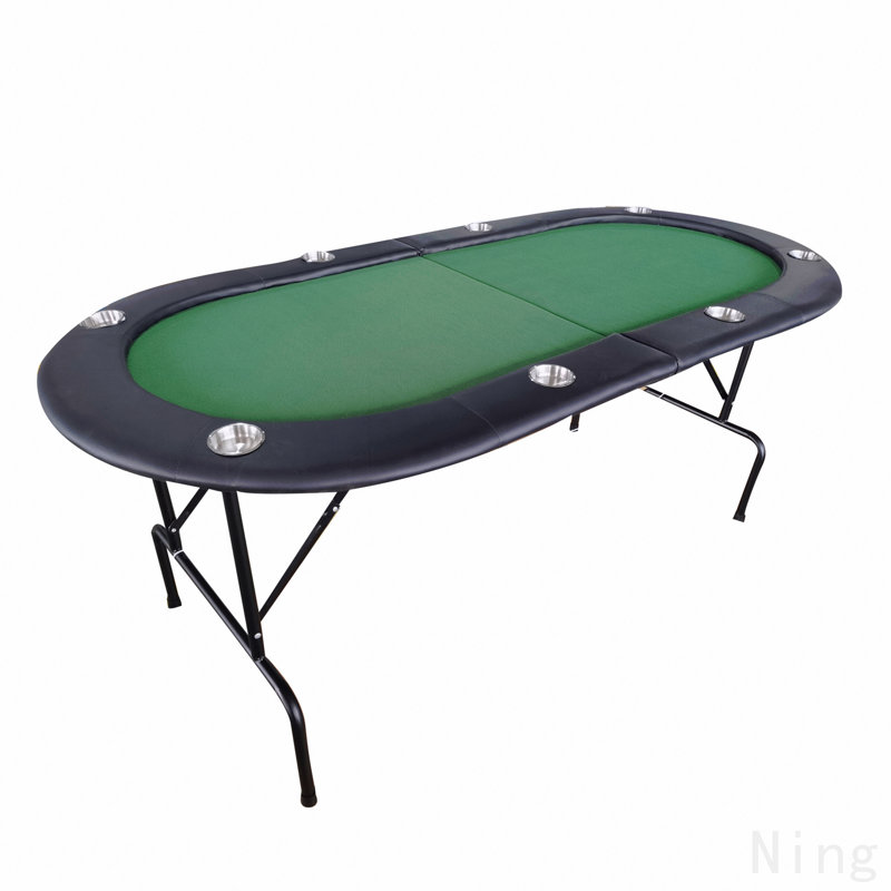 Table de poker pliable INO Design 73 po avec porte-gobelets # 16364 - vert, Vert