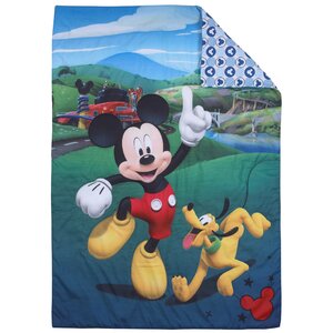 Disney Mickey Mouse Playhouse Reversible Toddler Bedding Set & Reviews ...