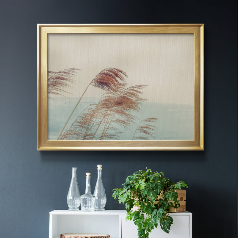 Windy I - cadre photo, Toile avec cadre doré, H 18,5 po x l 24,5 po x P 1,5 po