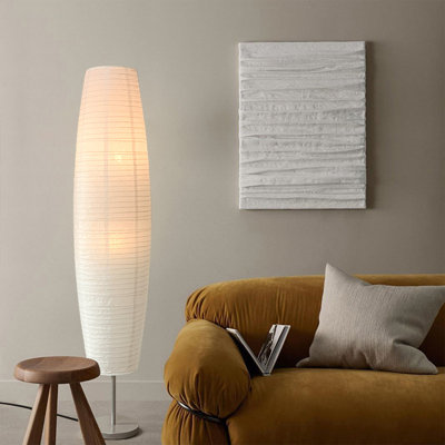 Lampe sur pied en papier de style japonais