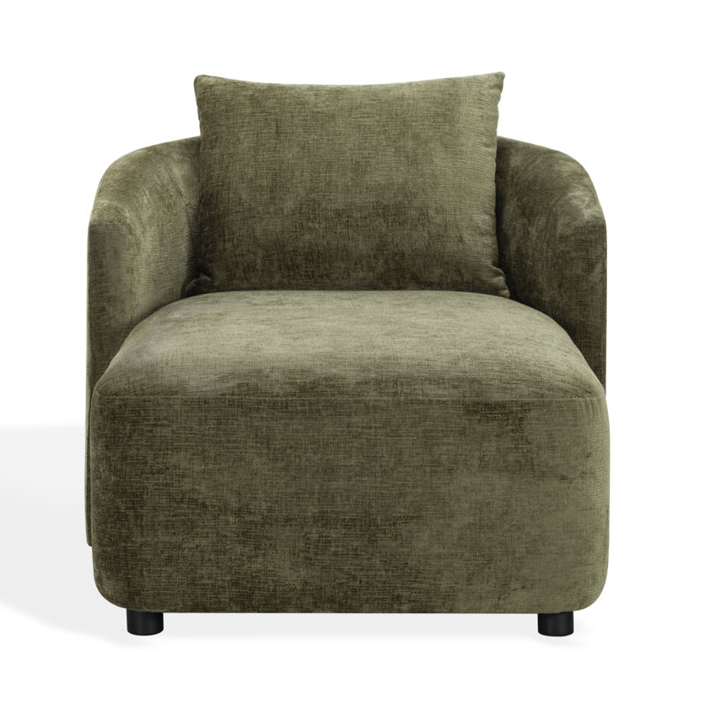 Gwendelyn Chaise Lounge, Juniper Green Performance Chenille