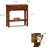 Console Table With Drawer And Shelf - Medium Oak, 28" W X 8" D X 28" H, Solid Ash & Oak Veneers, Compact Design For Foyers, Hallways, And Landings