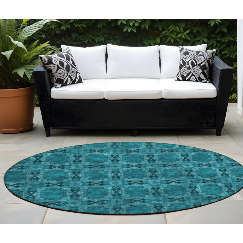 Tapis d'intérieur rond 8 pi