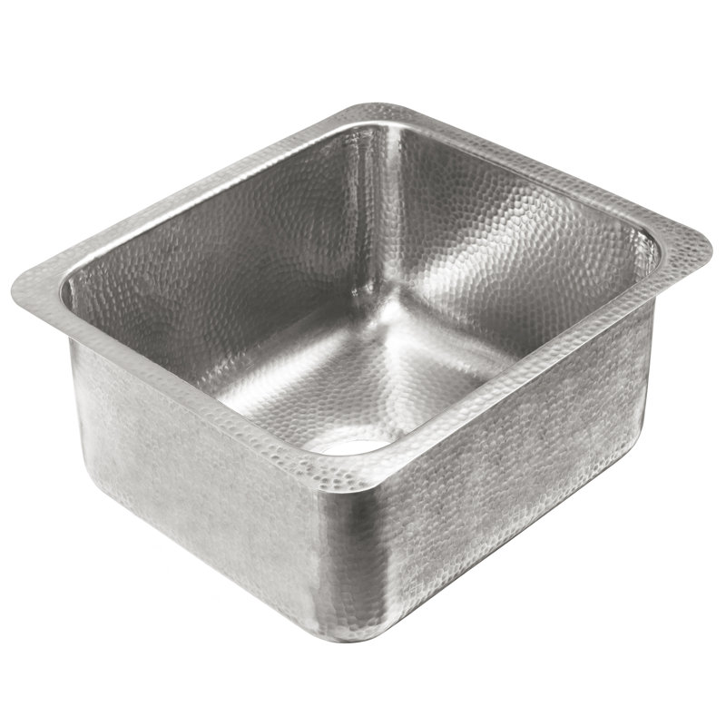 Orwell Crafted Stainless Steel 17" Single Bowl Undermount Kitchen Sink, Brushed