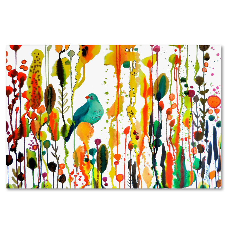 Art mural sur toile tendue - «Retrouver Son Chemin» de Sylvie Demers pour décoration de salon, de chambre à coucher ou de bureau - 12 x 19