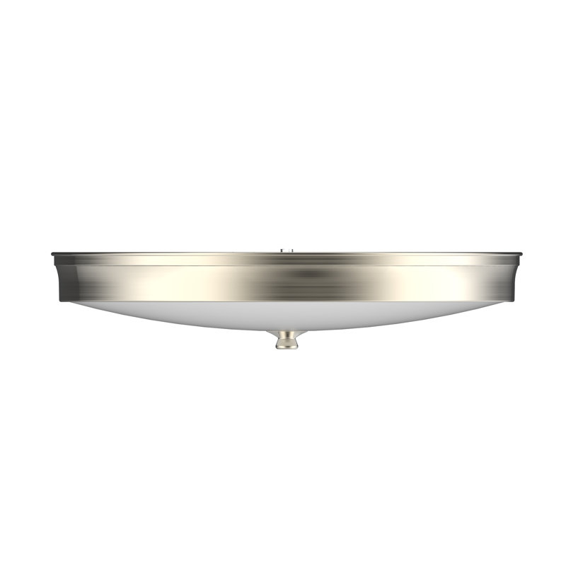 Delon LED Flush Mount, 3000K, Satin Nickel