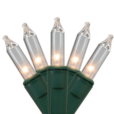 60' 300-Count Clear Mini Christmas Lights