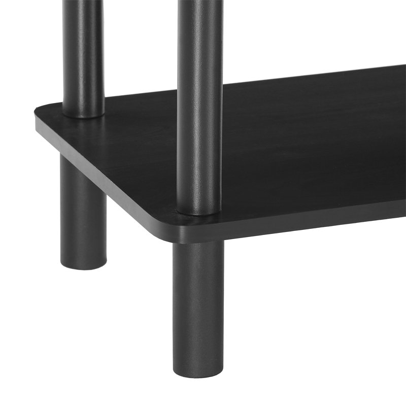 Patrina 64cm H x 80cm W Plastic Etagere Bookcase, Espresso