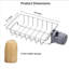 Porte-robinet en acier inoxydable avec loofah