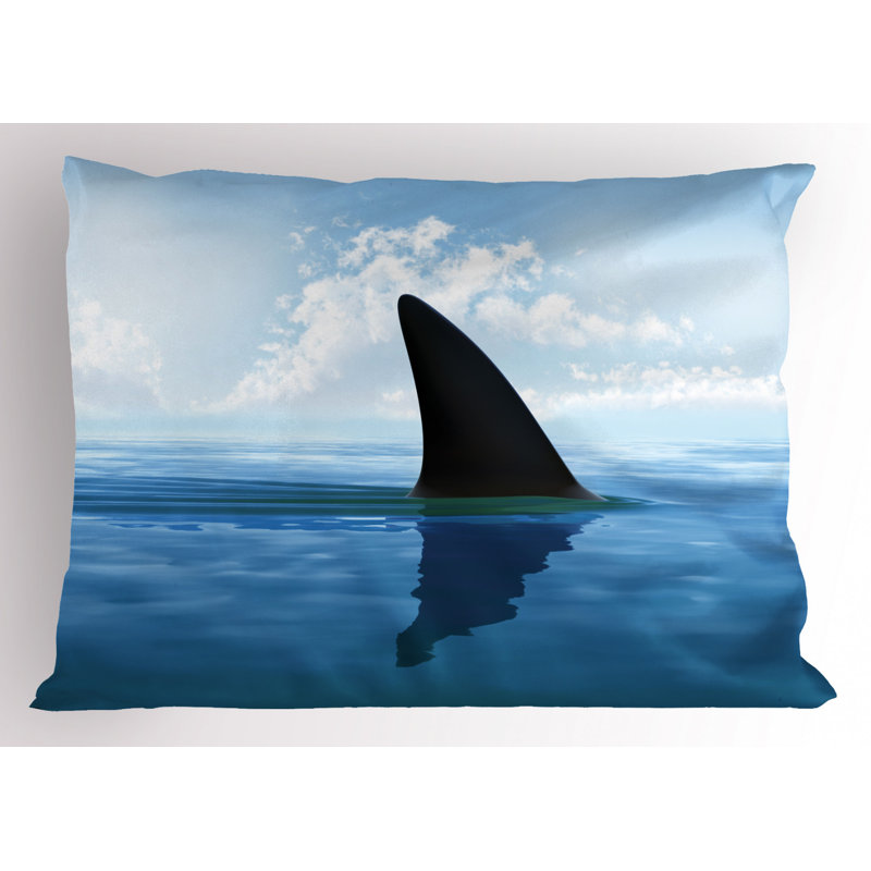 Shark Polyester Sham Set, Queen
