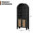 Arched Rattan Bookshelf with Storage Cabinet-1062279371
