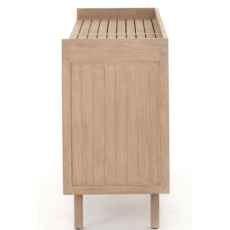 Lula 70'' W Solid Wood Buffet, Washed Brown