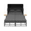 130cm Wide Straight Metal Patio Daybed
