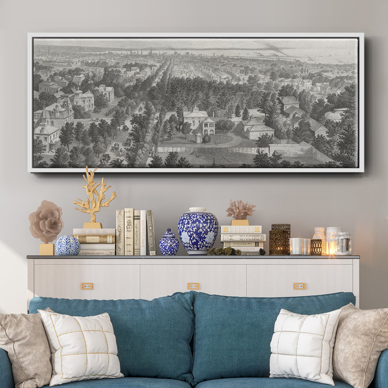 City of Buffalo - Toile avec cadre, H 20 po x l 50 po
