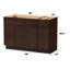 Base de meuble-lavabo simple 48 po seulement-97571415