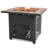 Endless Summer, 30" Square LP Gas Outdoor Fire Pit with Mosaic Slate Tile Mantel