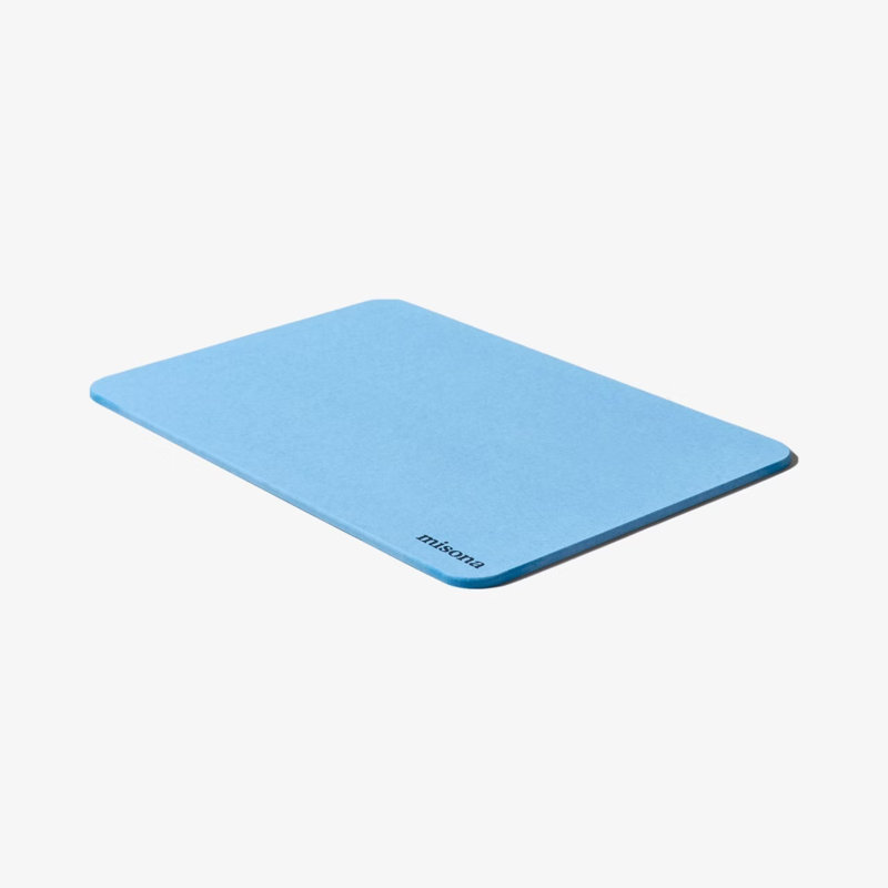 Misona Diatomite Stone Bath Mat, Blue