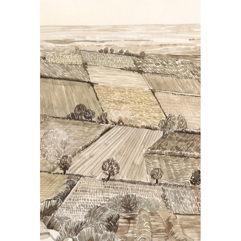 Arable Land II by Grace Popp - Wrapped Canvas Painting, 122 cm H x 81 cm W, Wrapped Canvas
