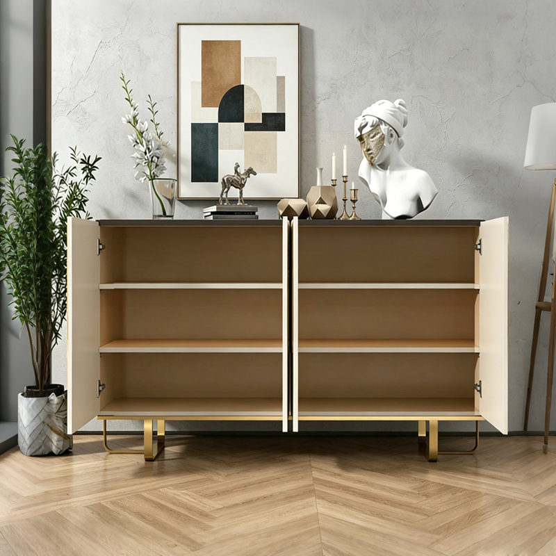 Buffet décontracté de qualité italienne, 33.46" H x 62.99" W x 15.75" D