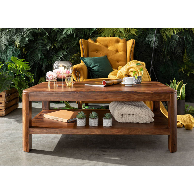 Toronto Solid Wood Four Leg Coffee Table with Storage