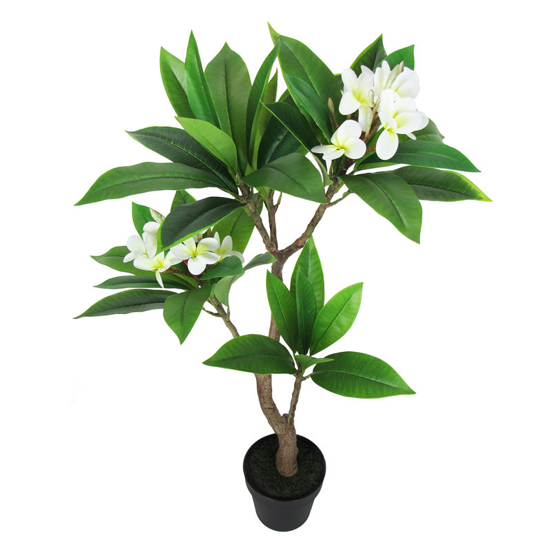 Plumeria artificiel 36 po en pot