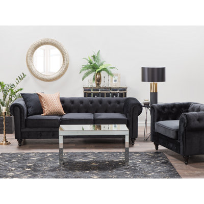 Streeter 3 Seater Velvet Sofa
