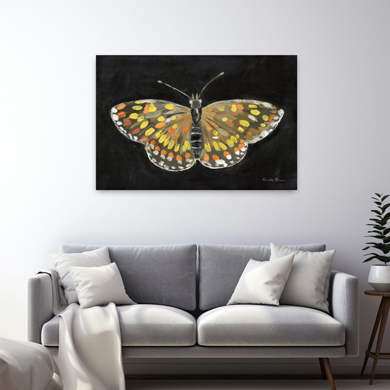 «Bold Butterfly II», art mural contemporain, H 32 po x l 48 po