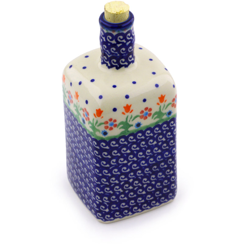 Huilier de bouteille en céramique à finition polonaise 18 oz.