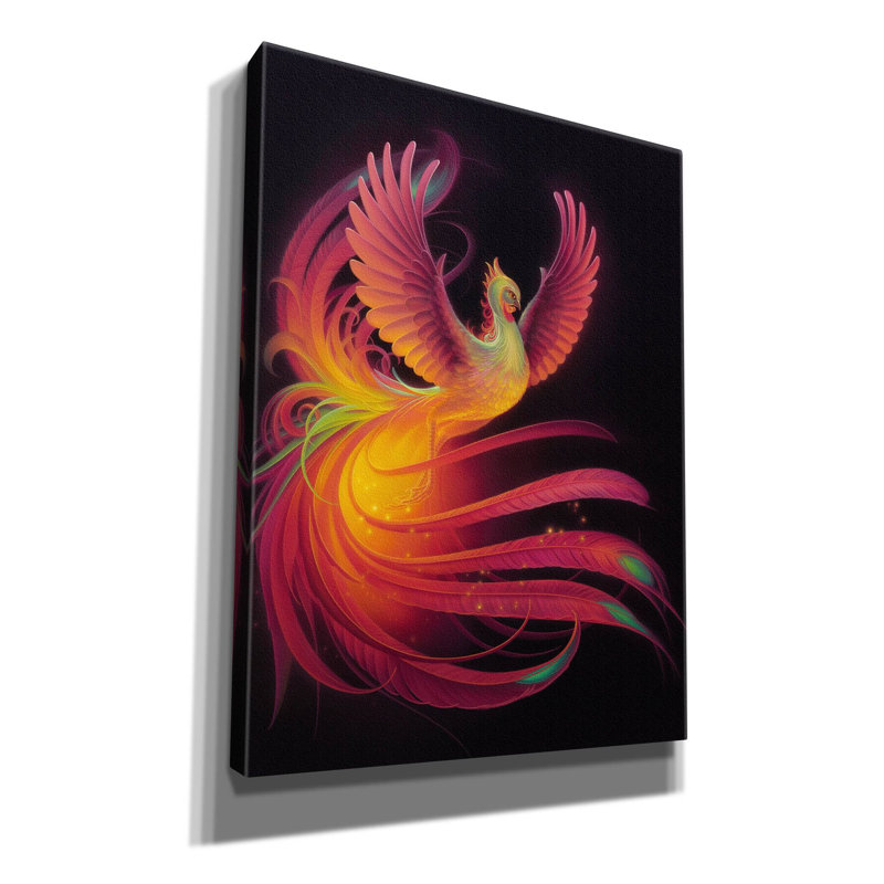 «Phoenix sur toile» par Kirk Reinert, reproduction, H 16 po x l 12 po x P 0,75 po