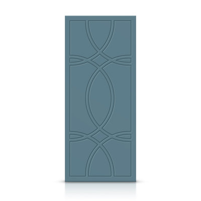 Hollow Paneled Painted without Installation Hardware Kit Slab Door