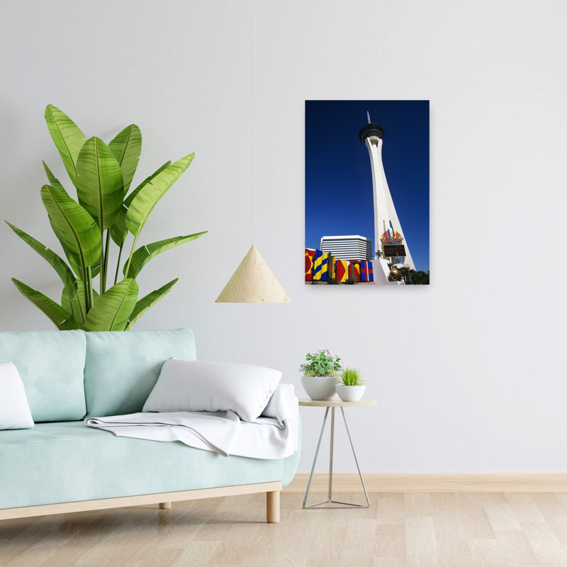 Las Vegas Nv Stratosphere Hotel And Casino Abstract Contemporary Architecture City Wall Art, H 24 po x l 16 po