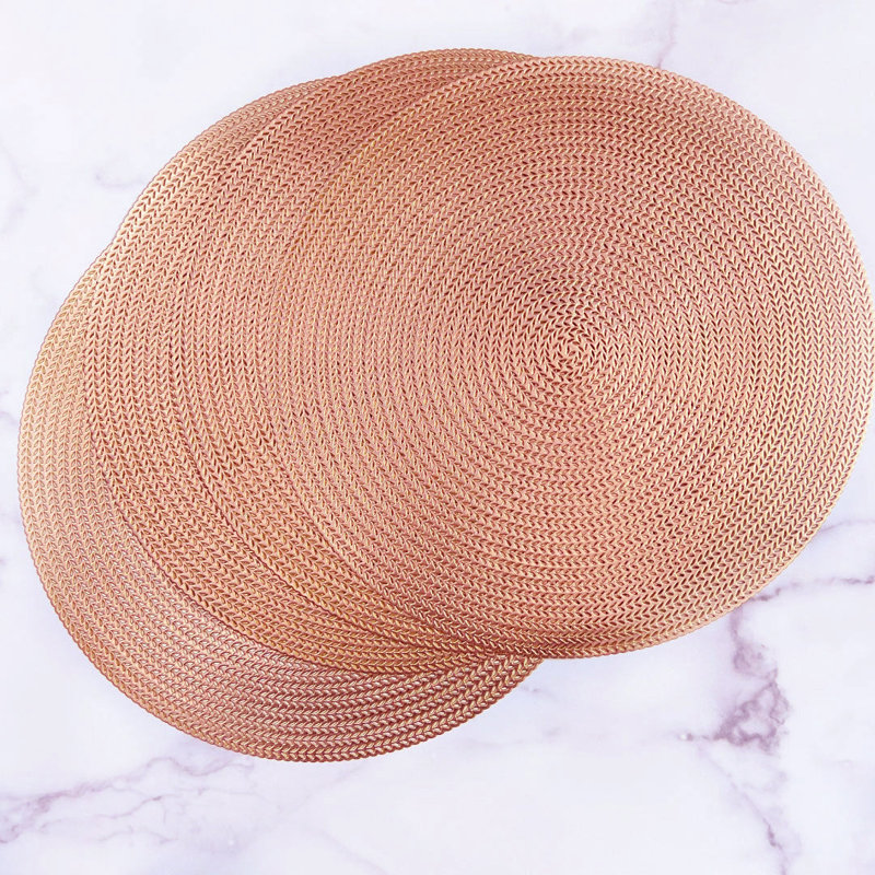 Napperon 15 "Metallics, Or rose