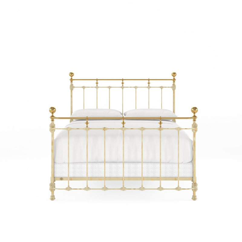 Bed, King, Spun Gold/Antique Gold