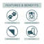 Tapis à poil long de qualité supérieure lavable à la machine Dream ADS92-1960192558-1960192556