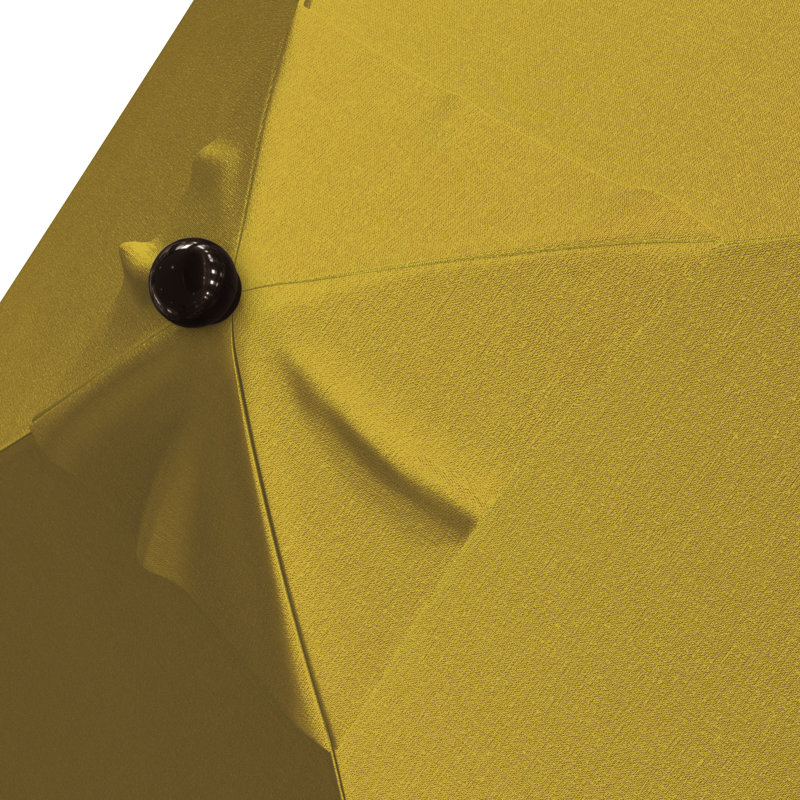 Parasol de marché 6 pi Nejat, Toile Sunbrella® jaune tournesol, Bronze