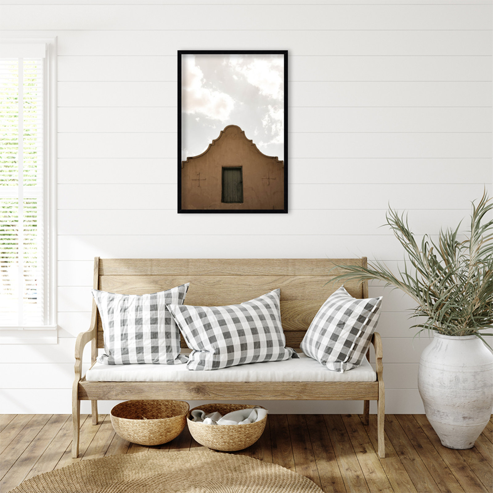 Norfork "Settlers Shelter" Print, Black, 33" H x 23" W